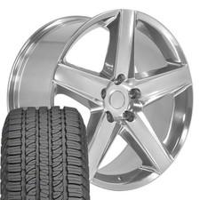 20x9 Polished Grand Cherokee Srt Wheels Tires 20 Rims Fits Jeep Wrangler Oew 20x9 Polished Grand Cherokee Srt Wheels Tires 20 Rims Fits Jeep Wrangler Oew