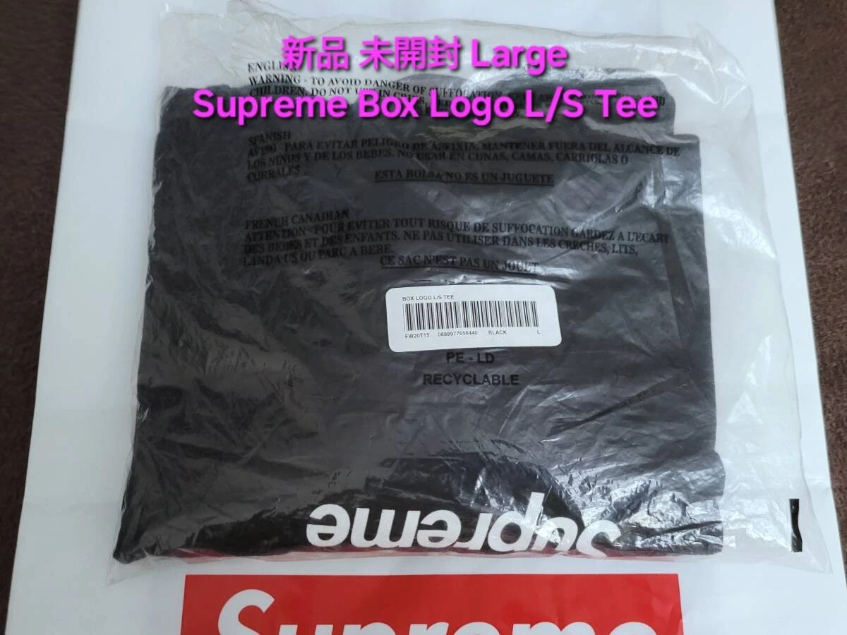 Tee shirt noir bla neuf jamais ouvert Supreme Box Logo L S neuf