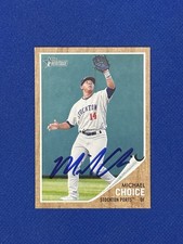 Michael Choice Signed 2011 Heritage Minors Auto #7 autograph