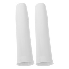 2 Pcs White Plastic Fishing Rod Sleeves UV Resistant Boat Covers