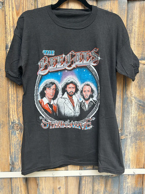 New 1979 The Bee Gees Spirits Having Flown Tour All Size Grey Unisex Shirt