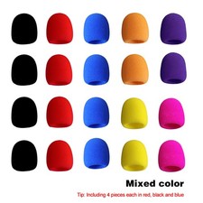 20Pcs Microphone Windscreen Pop Filter Sponge Foam Wind Shield Mic Cover
