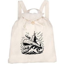 'Battle Submarine' Canvas Rucksack / Backpack (RK00041977)