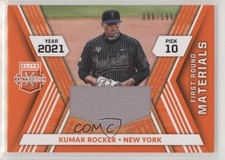 2021 Elite Extra Edition First Round Materials Orange 96/199 Kumar Rocker 0c2