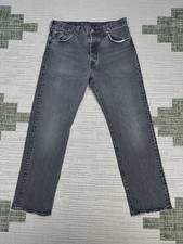 Levis 501 '93 Jeans Mens 32 Gray Denim Straight 32x29 
