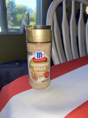 McCormick Gingerbread Spice Finishing Sugar New