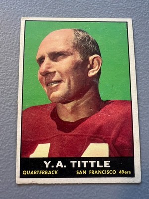 1961 Topps Football - Y.A. Tittle ( San Francisco 49ers ) #58 - VG/EX