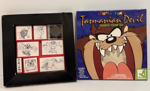 TAZ Looney Tunes Tasmanian Devil Rubber Stamps Set Vintage Rubber Stampede - Bild 2 von 4