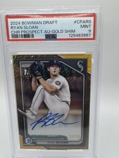 2024 Bowman Chrome Ryan Sloan Gold Shimmer Refractor Auto /50 - PSA 9