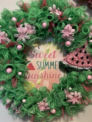 Sweet Summer Sunshine Wreath Watermelon Wreath Door Decoration