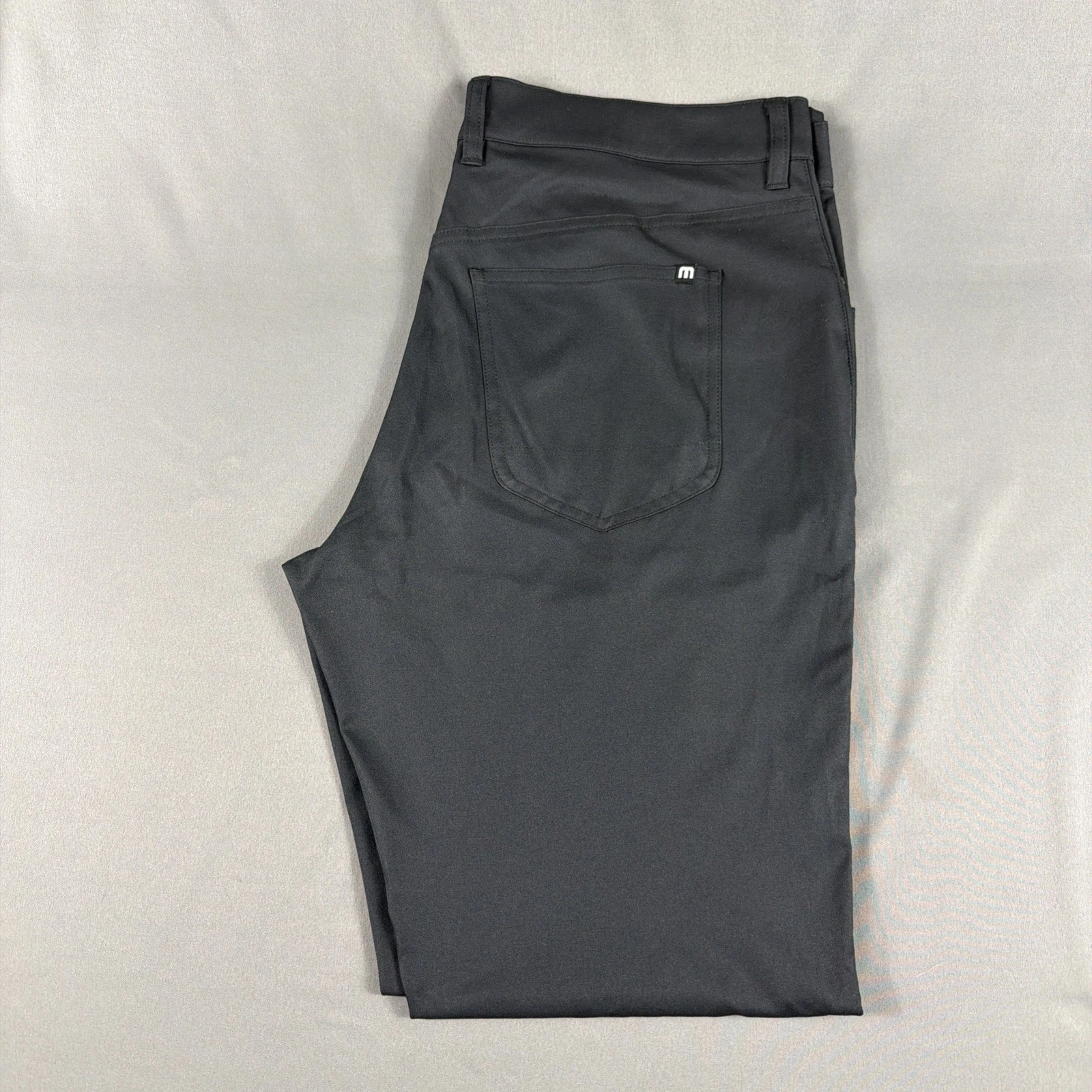 Travis Mathew Golf Pants 35 x 32 Black Polyester NWOT MSRP $130