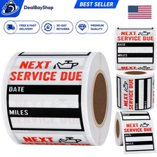 Durable 200pcs Transparent Oil Change Stickers - Easy Application Visibility