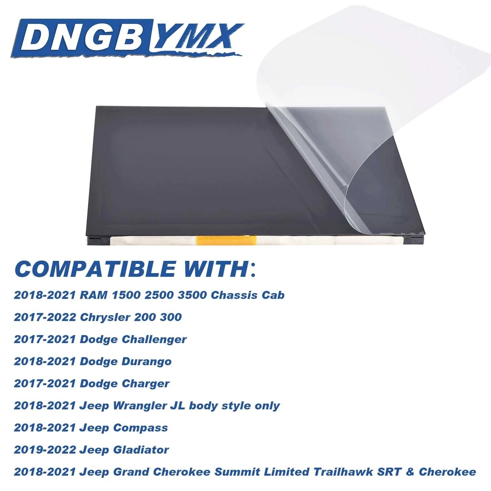 8.4" Uconnect Touch Screen 4C UAQ LCD Monitor Radio Navigation Compatible wit... - Image 2 of 4