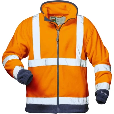 Elysee Benedikt Warnschutzfleecejacke ® Or/Mar, EN ISO 20471/3 22708, Größe L