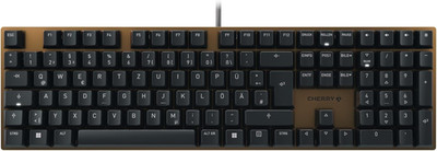 Mechanische Tastatur QWERTZ   MX Silent Red Switches Metallplatte Schwarz