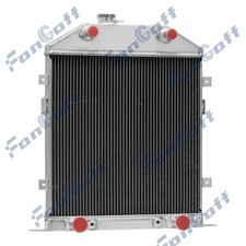 3 Rows Aluminum Radiator For 1942-1948 Ford Deluxe Mercury 3.6 3.7 3.9l Flathead