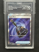 Dark Bell  Pokemon Pitch Black Ultra Rare TAG 10 PSA #106/084