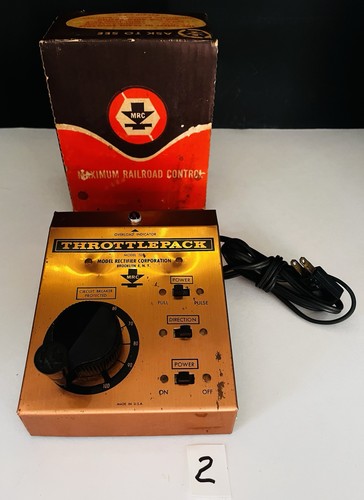 MRC Throttle Pack HO Train Control Model 500 With Box - TESTED WORKS - Afbeelding 1 van 8
