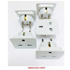 5 x UK To Greece EU Euro Europe European Travel Adaptor Plug 2 Pin Adapter