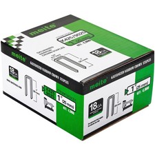 meite 18 Gauge 1/4-Inch Narrow Crown Staples 1-Inch Length Heavy Duty Galvani...