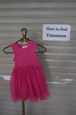 FM 9) SIZE 3 MINI MANGO HOT FUCHSIA PINK TANK DRESS TUTU SKIRT