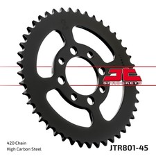 JT Rear Sprocket 45 T 420 P JTR801.45 Black For Suzuki LT-A 50 2004