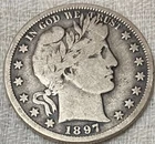 1897-S Barber Half Dollar VG-F