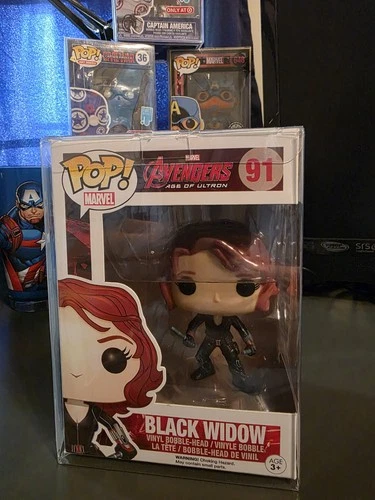 Funko Pop! Marvel Black Widow Avengers Age of Ultron #91 Figure w/ protector