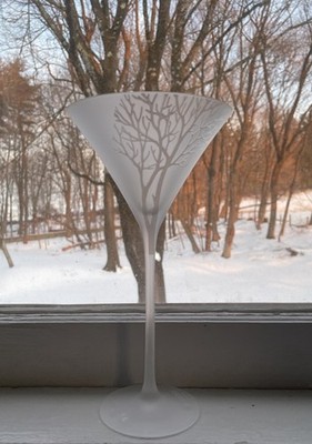 BELVEDERE VODKA x Spectre 007 James Bond 2015 Frosted Martini Single Glass 9''