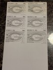 Sentry 1996 Packers vs Bears Uncut Sheet 6 Cards Reggie White NFL — photo 2