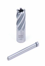 3 4 Inch Annular Cutter High Speed Steel Drill Bit with Pilot Pin Silver Finish