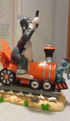 The Simpsons Halloween Train of Terror KING HOMER sculpture W/COA & Box hamilton