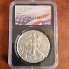U.S. Mint American Eagle 2018 W Burnished Early Release 1 oz Silver NGC MS 69