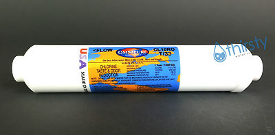 3-Pack Omnipure in-line T-33 Chlorine Taste and Odor Filter CL10RO 3-Pack Omnipure in-line T-33 Chlorine Taste and Odor Filter CL10RO