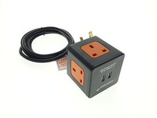 Image of SURGE PROTECTED SWITCHED EXTENSION LEAD CABLE 2M METER METRE 3 4 5 6 WAY - BLACK