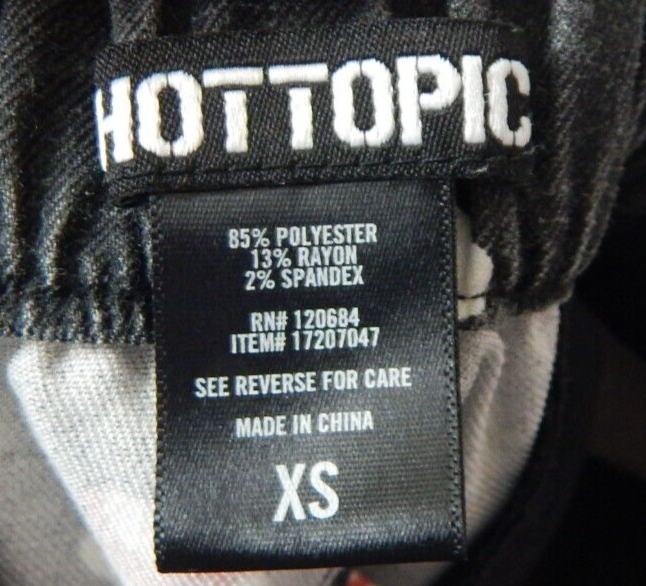 Hot Topic Women's XS Pants Black Mushroom Pants High Rise Skinny