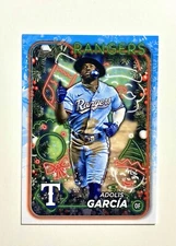 2024 Topps Holiday ADOLIS GARCIA #H46 SP TOP HAT Image Variation Rangers