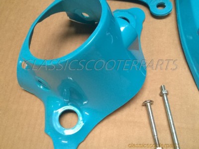 Honda C70 Passport 82-84 plastic combo BLUE side covers light