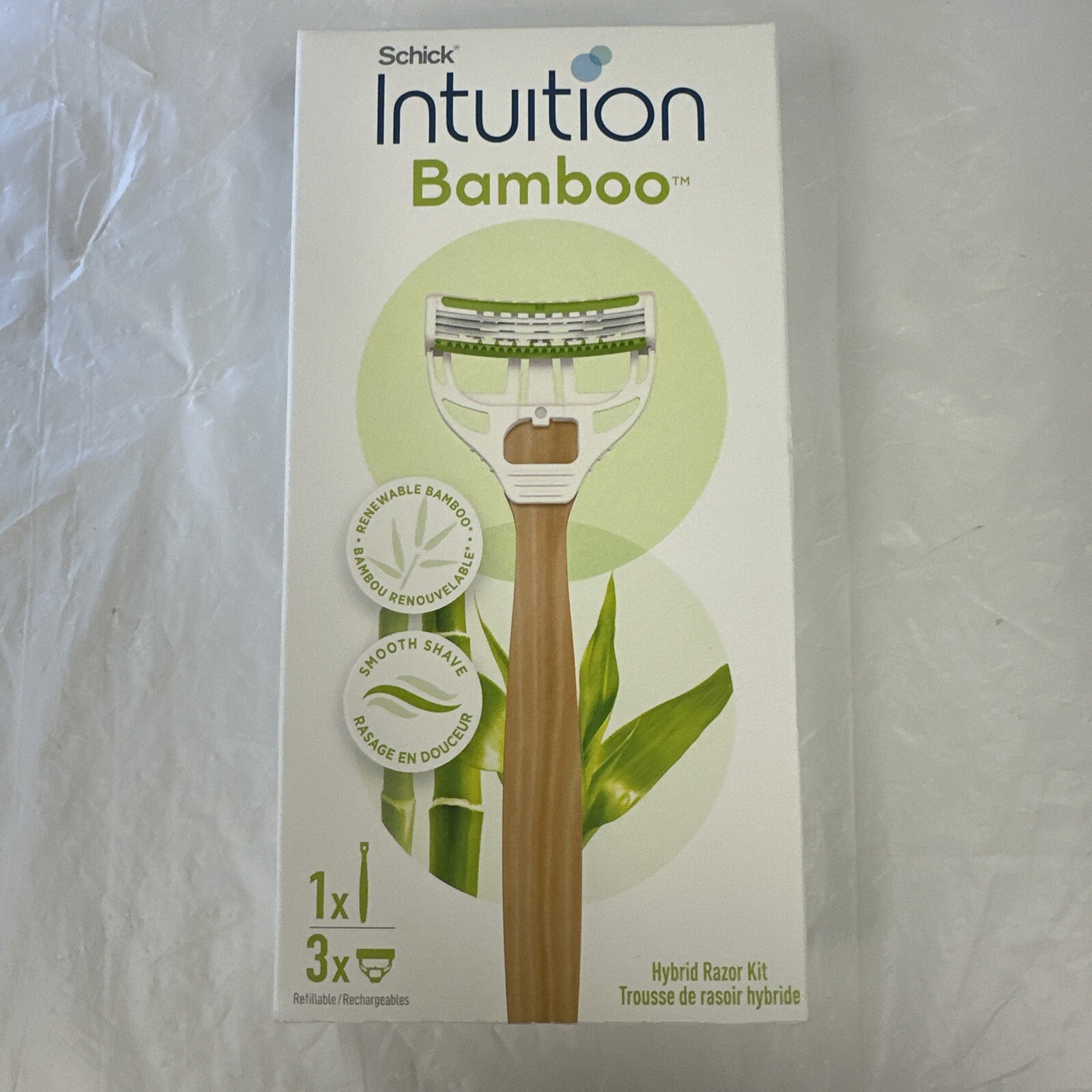 Schick Intuition Bamboo Woman’s Razor 1 Razor + 3 Cartridges eBay