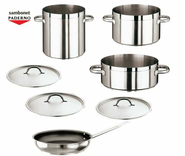 Paderno Grand Gourmet Series 1100 S/s Cookware Set 7 Pcs Made in Italy for sale online eBay
