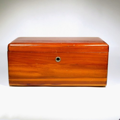 Mini Lane Cedar Chest Wood Box Vintage 1940s McNier Furniture Springfield MO JRB