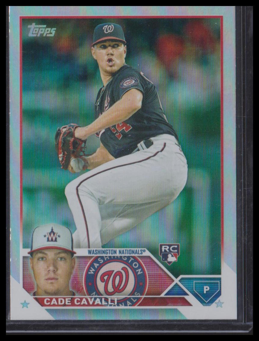2023 Topps #320 Cade Cavalli Rainbow Foil Washington Nationals