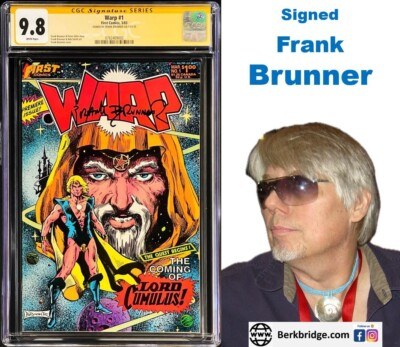 #ad WARP 1 CGC 9.8 SS Signed Brunner 1983 First Comics Doctor Strange based New Case $249.00