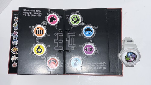 Hasbro Yo-kai Yokai Kids Watch White with Binder &42 Medals 6 Of Them Halo. Pic. - Picture 8 of 18
