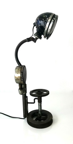 Handmade Steampunk Industrial Lamp - Picture 5 of 8