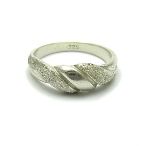 STYLISH STERLING SILVER RING SOLID 925 LASER FINISHED