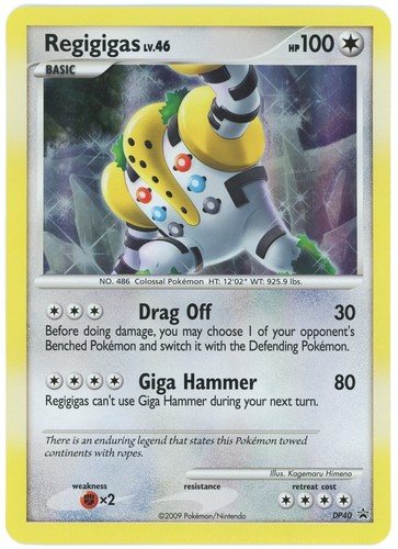 2008 Pokemon Regigigas Holo Card 9/100 | eBay
