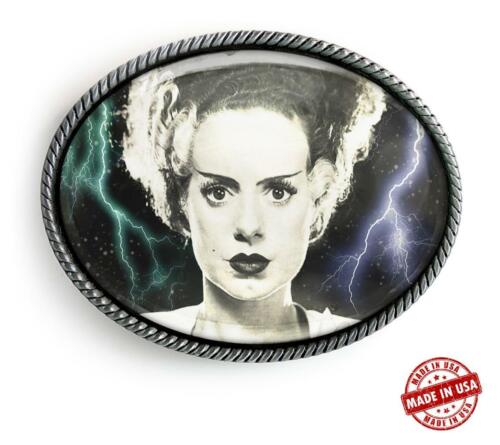 Bride of Frankenstein Belt Buckle Monster Movie Artisan Handmade - Picture 1 of 6