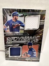 2021 Panini Spectra Dynamic Duos Materials Hyper #8 Tejeda/Dunning #38/75