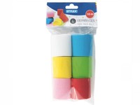 12 Rollen Krepppapier 6 Verschiedene Farben Bastelkrepp Bastelpapier Deko Krepp